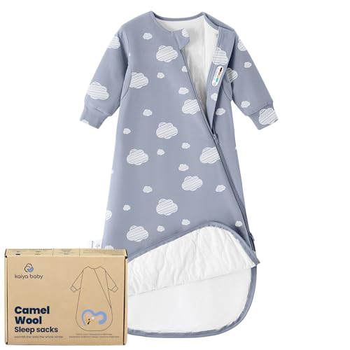 Image of Unisex Sleeping Bag for Babies and Toddlers 1.0 Tog Sleep Sack 0-6Months, Newborn Sleep Sack, Wearable Blanket Baby, One Piece Long Sleeves, Gifts for Baby