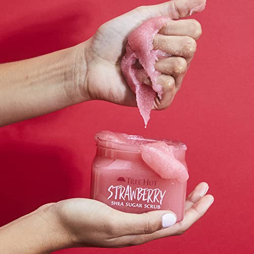 image for Tree Hut Strawberry Shea Sugar Scrub, Exfoliating, Hydrating & Moistur