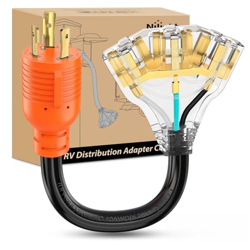 Nilight 30 Amp to 110V Generator Power Adapter Cord ETL Listed