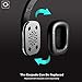 August EP650 Bluetooth Wireless Over-Ear Headphones with aptX Low Latency, NFC, Multipoint Pairing, Wired Option, Built-in Microphone - Black