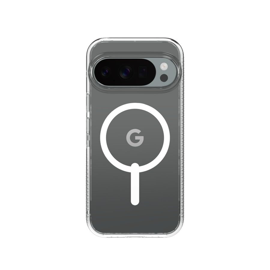 Image of ZAGG Crystal Palace Snap Google Pixel 10 /10 Pro Case - Magnetic Slim Phone Case, Graphene Enhanced, 13ft Drop Protection, Anti-Yellowing, Anti-Scratch, Wireless Charging Compatible, Clear