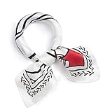 Perfekt zum Stylen - Silique 100% Seide Schal kleine Schals sind eine vielseitige Ergänzung für jede Damengarderobe. Geeignet für Hals, Handgelenk, Haar oder sogar Handtaschen-Accessoires, sie sind eine elegante Art, Ihrem Outfit einen dezenten Hauch von Designer-Look zu verleihen.