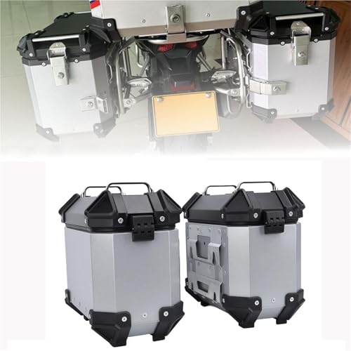 Valises moto étanches et coffre de rangement latéral universel rigide de 18 L verrouillable