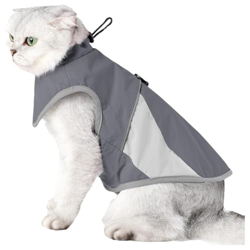 Katzen-Winterjacke, wasserdichter Katzenmantel, warme Katzenweste, Hund, Kaltwetterjacke, winddichter Katzenmantel, Winter-Katzenmantel, Hunde-Wintermantel, Katzenwarmer Mantel,