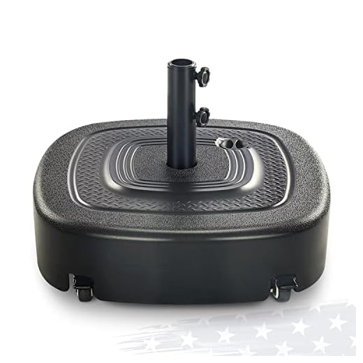 Best filler for umbrella base FRUITEAM 154lb Mobile Umbrella Base