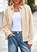 PRETTYGARDEN Faux Suede Bomber Jacket Women Fall Fashion 2026 Casual Zip Up Oversized Trendy Winter Clothing Outerwear Coats (Beige,X-Large)