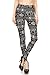 Leggings Mania Women's Printed Full Length High Waisted Stretch Ankle Leggings
