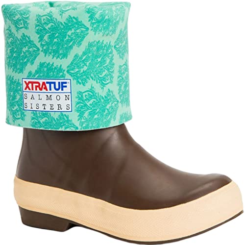 Xtratuf Women's Salmon Sisters 15 in Legacy Boot, Brown Green Digi Camo, Size 9(M)