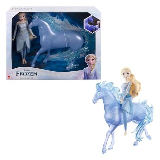 Bewegliche Elsa-Puppe mit Nokk Wasserfigur