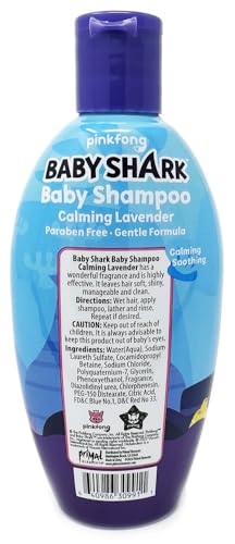 Image of Baby Shark Calming Lavender Baby Shampoo, Paraben Free Gentle Formula, 10 Fl Oz - 12 pack