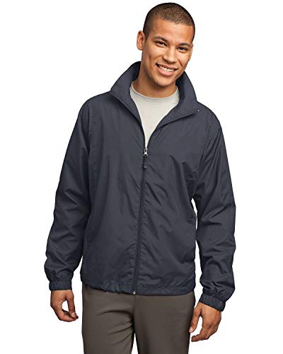 Sport-Tek Full-Zip Wind Jacket, 3Xl, Graphite Grey #TOP11