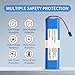 NR18650 M26-4S2P Battery Replacement for Lydsto R1, Proscenic M7 Pro, Proscenic M8 Pro, Proscenic M7 Max, Proscenic U6, LDS M7 Pro, Onson J30, Uoni V980 Max, V980 Plus, Roidmi Eve Plus Robot Vacuum