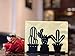 Napkin Holder: Freestanding Tissue Dispenser/Holder; Table Napkin Holder for Home Kitchen Restaurant Picnic Party wedding etc./ Galvanized Décor (Cactus)