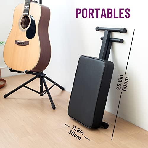 CAHAYA Banc de Clavier Premium 7CM Coussin Rembourré Épaisseur X-Style Banc de Piano 3 Hauteur Réglable Clavier Premium Tabouret Chaise Siège pour Claviers Numériques Électroniques Pianos CY0296 - Les Beatles, Paul McCartney, John Lennon, RIngo Starr, George Harrison CAHAYA Banc de Clavier Premium 7CM Coussin Rembourré Épaisseur X-Style Banc de Piano 3 Hauteur Réglable Clavier Premium Tabouret Chaise Siège pour Claviers Numériques Électroniques Pianos CY0296 – Image 7
