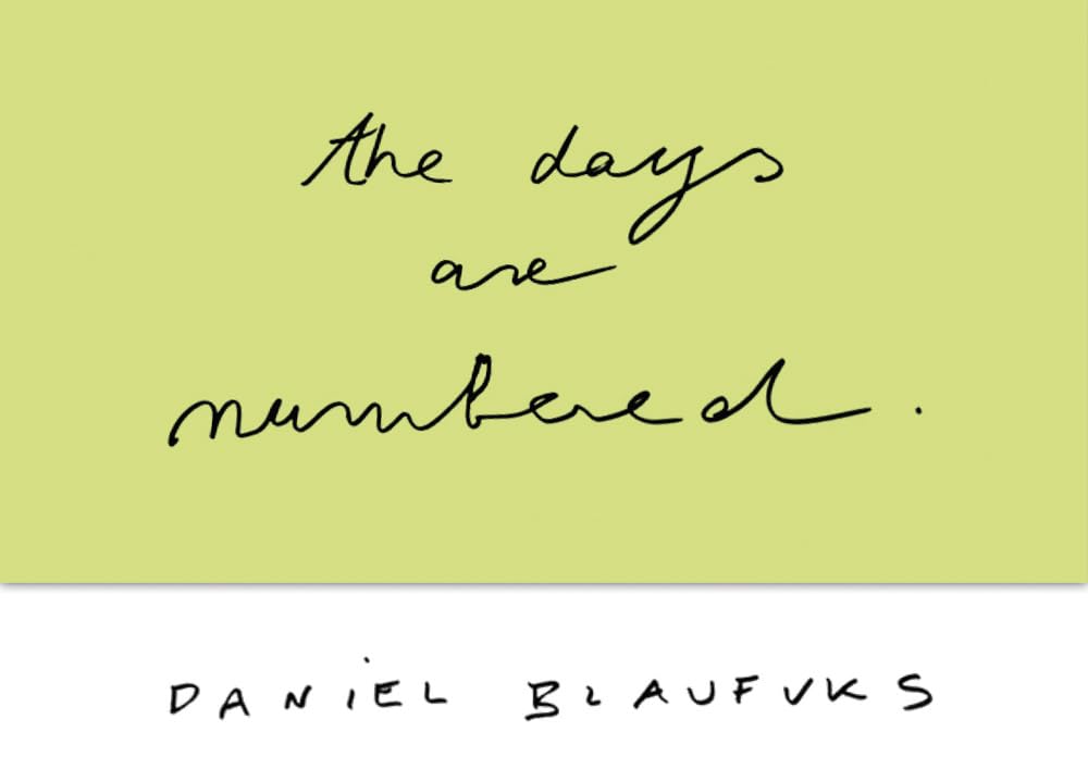 Daniel Blaufuks The Days Are Numbered (2023) sublime la décoration de votre salon moderne