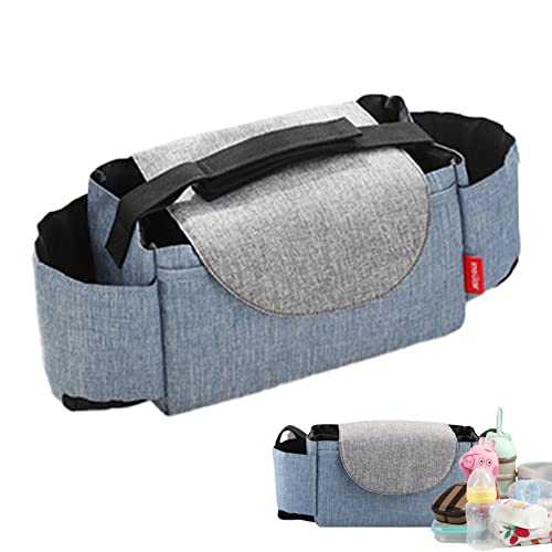 Organizador de saco de carrinho | Organizador de carrinho com 2 porta-copos,Bolsa universal de acess
