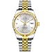Produktbild BUREI Luxus Herrenuhr mechanische Automatik Armbanduhr 24 Dial Analog Display Automatikuhr Lederband Edelstahlarmband Wasserdicht Stylish Armbanduhren (Silber-Gold)