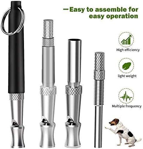 BIZALTA Dog Whistles for Recall [Pack Of 2] - Dog Training Whistle with Adjustable Whistle Lanyard Keychain Ultrasonic Frequencies Shepherds Whistle and Stop Dog Barking, Ideal for Dog Training.