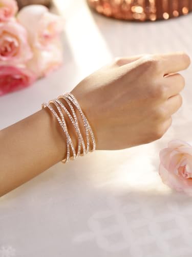 Image of Rubans Multi Layered Bracelet Trendy Jewellery Gift for Women & Girls