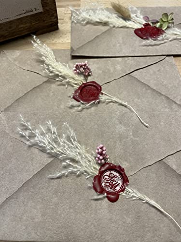 gravurART Siegelwachs Bordeaux Rot - Dunkelblau - Dunkelgrün - Briefe, Einladungen und Geschenke versiegeln und aufpeppen mit Stempelwachs für Siegelstempel - 3 Stangen Wachs mit Docht