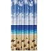 Produktbild EDLER Textil Duschvorhang 180 x 200 cm "Seesterne & Muscheln am Strand" Blau Braun Weiss inkl. Ringe