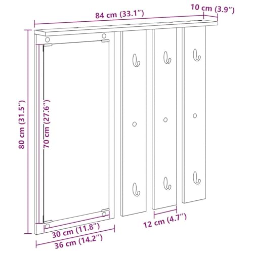 Porte-vêtements mural peu encombrant pour optimiser le rangement des petits espaces