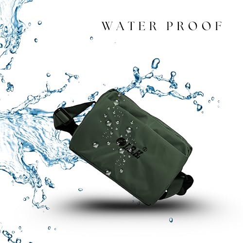 Image of I. B. H IBH Stylish Sling Bag for Men & Women CrossBody small Passport Travel side massanger one strap shoulder bag With Antitheft pocket also Waterproof Durable Adjustable