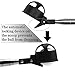Famgee Portable Retractable Stainless Steel Golf Ball Retriever Telescopic Scoop Saver Pick Up Automatic Locking Shaft Tool Extended Length 9 Ft