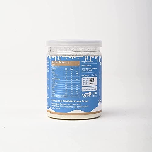 Verem Camel Milk Powder - Camel Milk Powder For Height Growth - Freeze Dried (50G, Pack Of 1) #TOP6