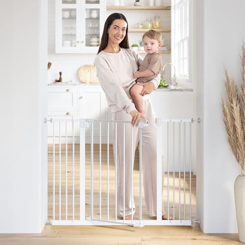 Comfy Cubs Baby Safety Gate with 3 Extensions - Adjustable 42" x ...