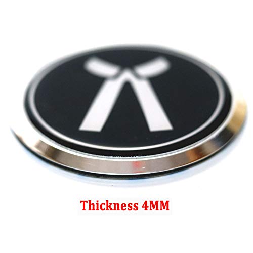 Image of S2S 3D 8 cm Chrome Sticker Emblem Badge for Cars and Bikes (Advocate, Round)