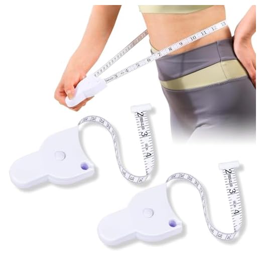 Body Measuring Tape, 2 Pack Retractable Measuring Tape for Body Measurements with Locking Mechanism and Push Button, Automatic Body Tape Measure for Fitness & Tailoring