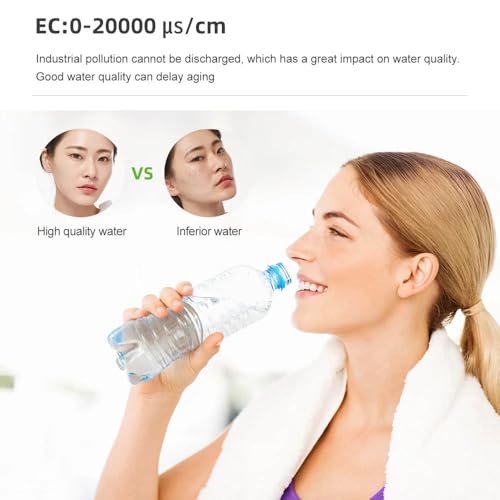 Tester jakości wody 10 w 1, wielofunkcyjny długopis testowy do PH, TDS, soli, ORP, EC, Temp, do akwarium, basenu, hydroponiki, wody pitnej