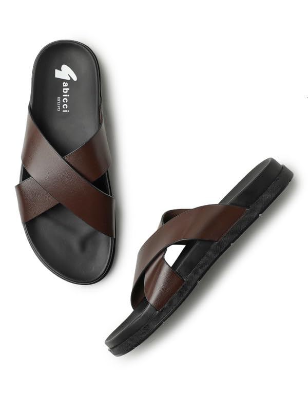 Image of Gabicci Mens Fisherman Sandal, Hook And Loop Leather, Casual Sandal,EVA Sole, Flat Heel,Maxima