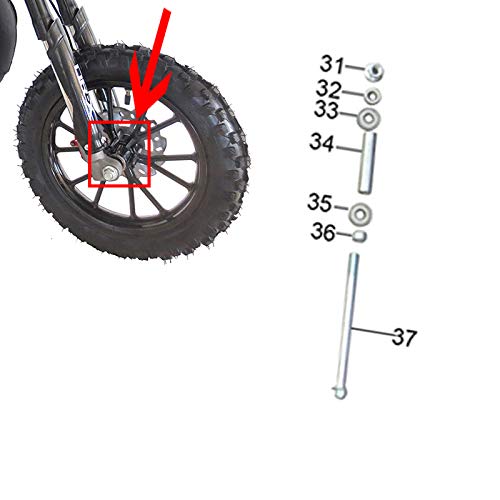 SYX MOTO Holeshot Kids Mini Dirt Bike Parts and Accessories, 35-bearing II