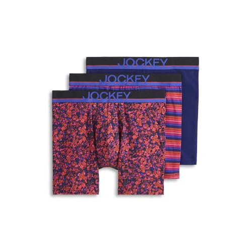 Image of Jockey Men's Underwear True Style 6 inch Boxer Brief - 3 Pack