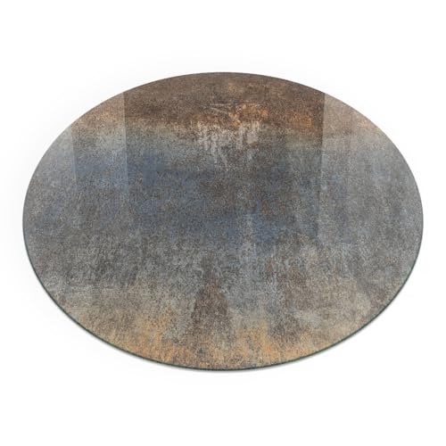Placa impermeable de chimenea de lujo con acabado abstracto y bordes pulidos de 90cm 2