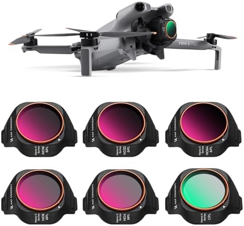 K&F CONCEPT Set of 6 Filters Compatible with dji Mini 5 Pro (CPL ...