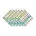 DII Spring Plaid Cloth Napkin, Made Oversized for Place Settings, Family Dinners, BBQ, and Easter - 20x20", Set of 6