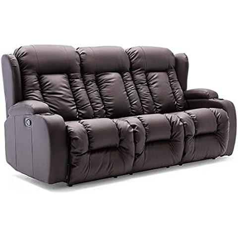 More4Homes Caesar Luxury Leather Recliner Sofa Set Cover