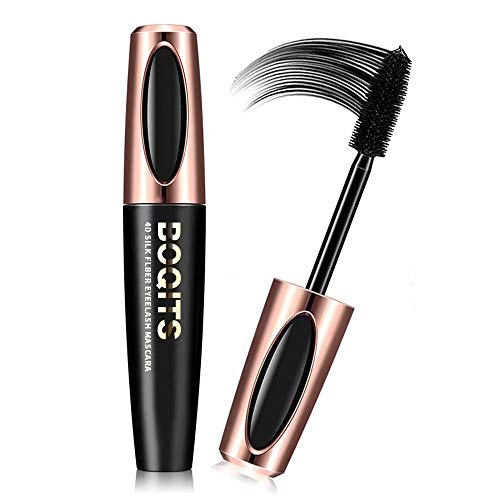2Pcs 4D Silk Fiber Eyelash Mascara Waterproof, Heavy Full Figure Membrane Force Eyelash