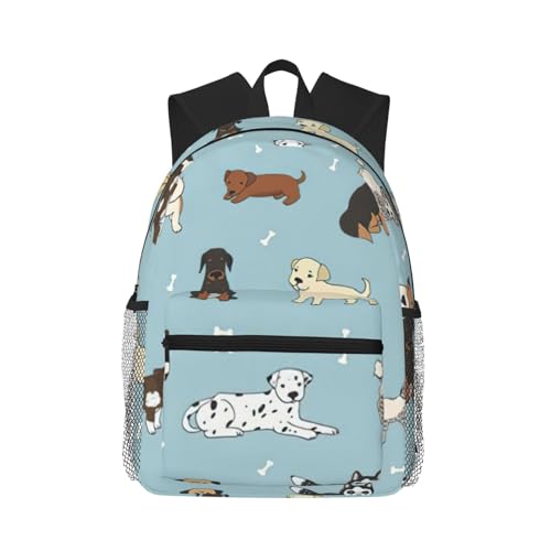 Sac à dos voyage multifonction Puppy Doodles pour soulager vos épaules