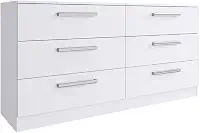 Comoda Madesa 3435092 6 Gavetas Branco SE