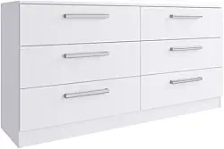 Comoda Madesa 3435092 6 Gavetas Branco SE