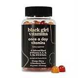 Black Girl Vitamins Once a Day - Womens Multivitamin Gummy - Vitamin A, B, C, E and...