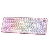 Customisation QMK/VIA & Bouton Rotatif Programmable: En format 98%, ce clavier gaming propose un firmware open-source QMK/VIA pour une personnalisation totale : remappage des touches, création de macros, ajustement des effets RGB, et configuration du bouton rotatif (volume par défaut). Créez des profils dédiés pour les jeux et le bureau.
