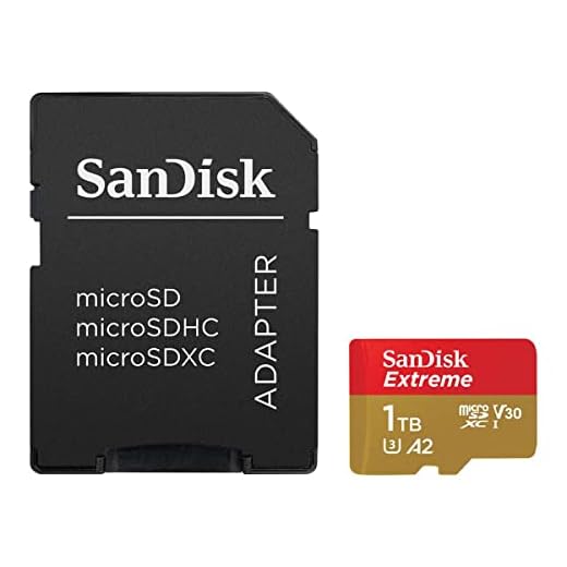 SanDisk Cartão de memória Extreme 1TB UHS-I U3 microSDXC com adaptador SD