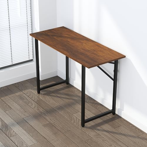 Lutown-Teen FDD-47Z 47 Inch Folding Desk No Assembly Required, Writing Gaming Computer Camping Table, Home Office Desk, Mahogany thumb #6