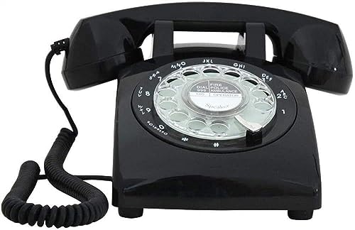 Téléphone à cadran rotatif ELzEy en bakélite avec sonnerie mécanique vintage