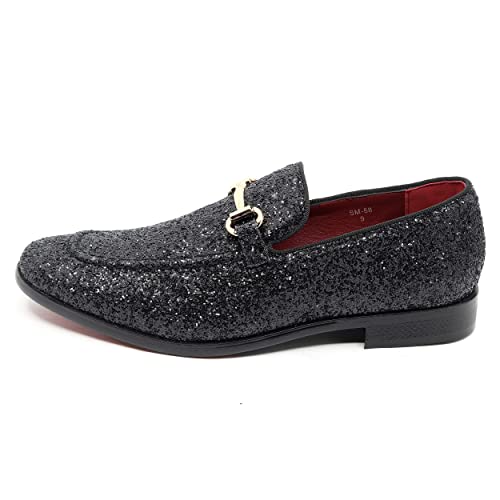 Image of Men's Velvet Designer Classic Dress Tuxedo Smoking Slipper Loafers Slip On Shoes SM-56